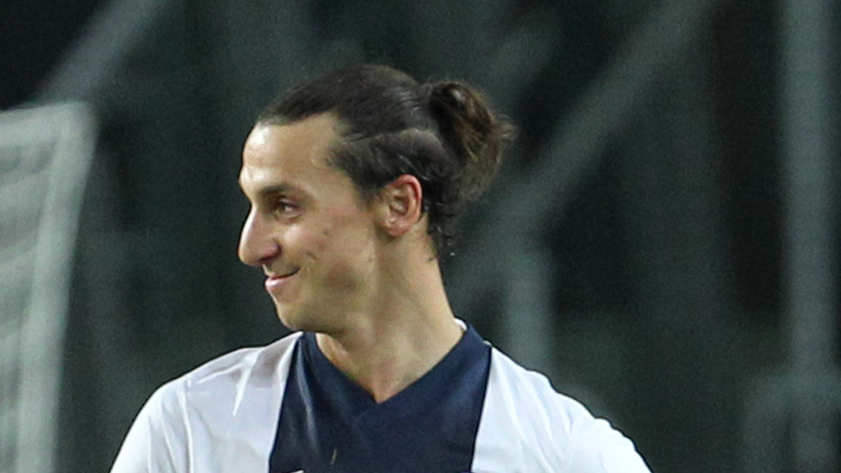 Zlatan var mer än bara nöjd efter matchen. 