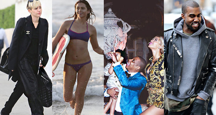 Kate Upton, Beyoncé Knowles-Carter, Miley Cyrus, Paparazzi