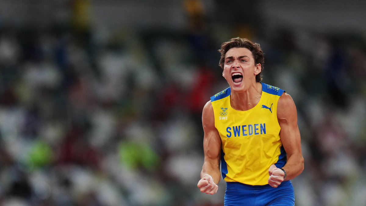Sveriges Armand Duplantis tar OS-guld i stavhopp.