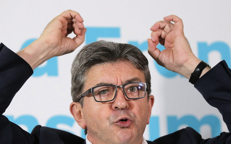 Jean-Luc Mélenchon försöker bli fransk president igen. Arkivbild.