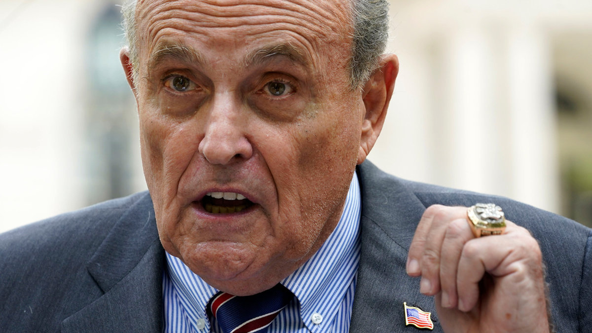 New Yorks tidigare borgmästare Rudy Giuliani ingår i utredningen om misstänkta försök av Trump att påverka Georgias valresultat. Arkivbild.