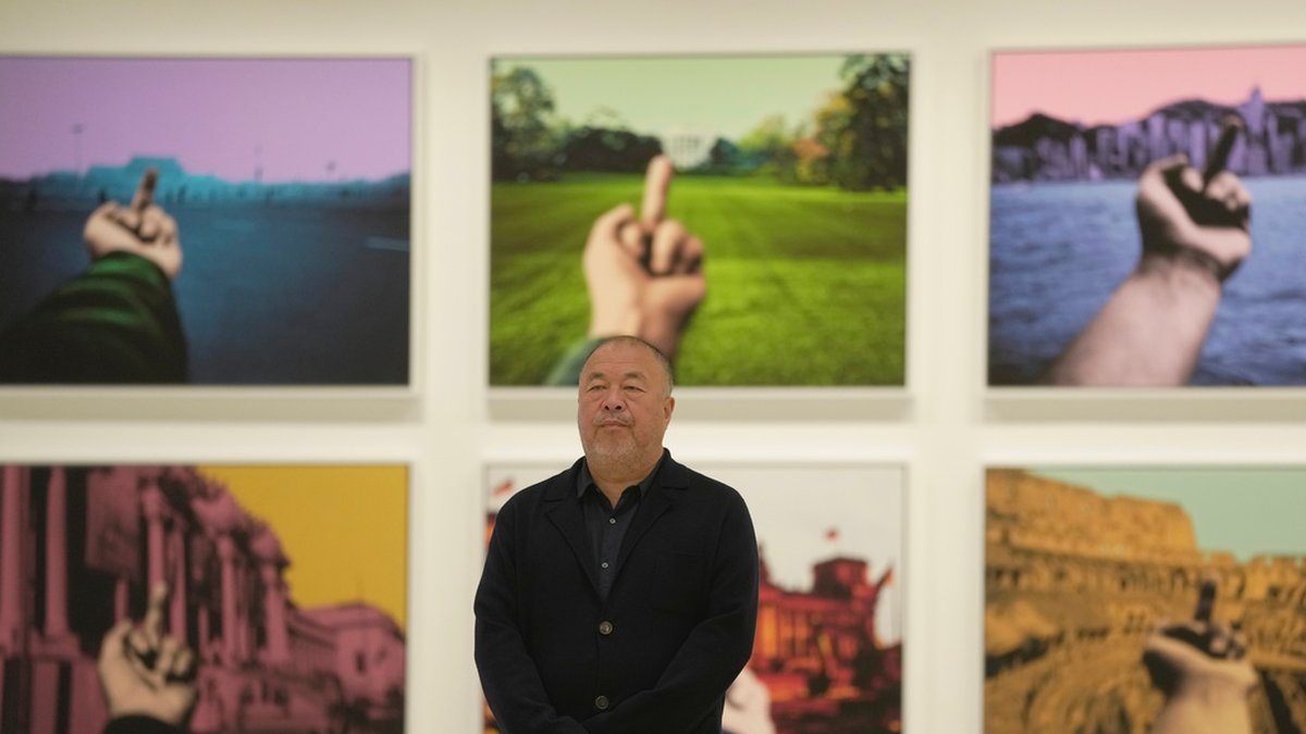 Konstnären och dissidenten Ai Weiweis utställning stoppas efter ifrågasatt inlägg på X, tidigare Twitter. Arkivbild.