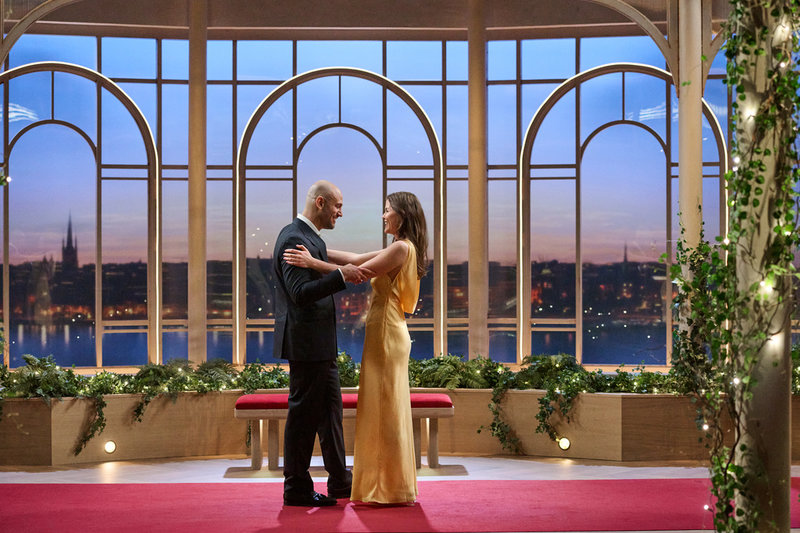 Aniela Eklund, 30 och Ibrahim Kass Gergi, 33 i Netflix "Love is blind".