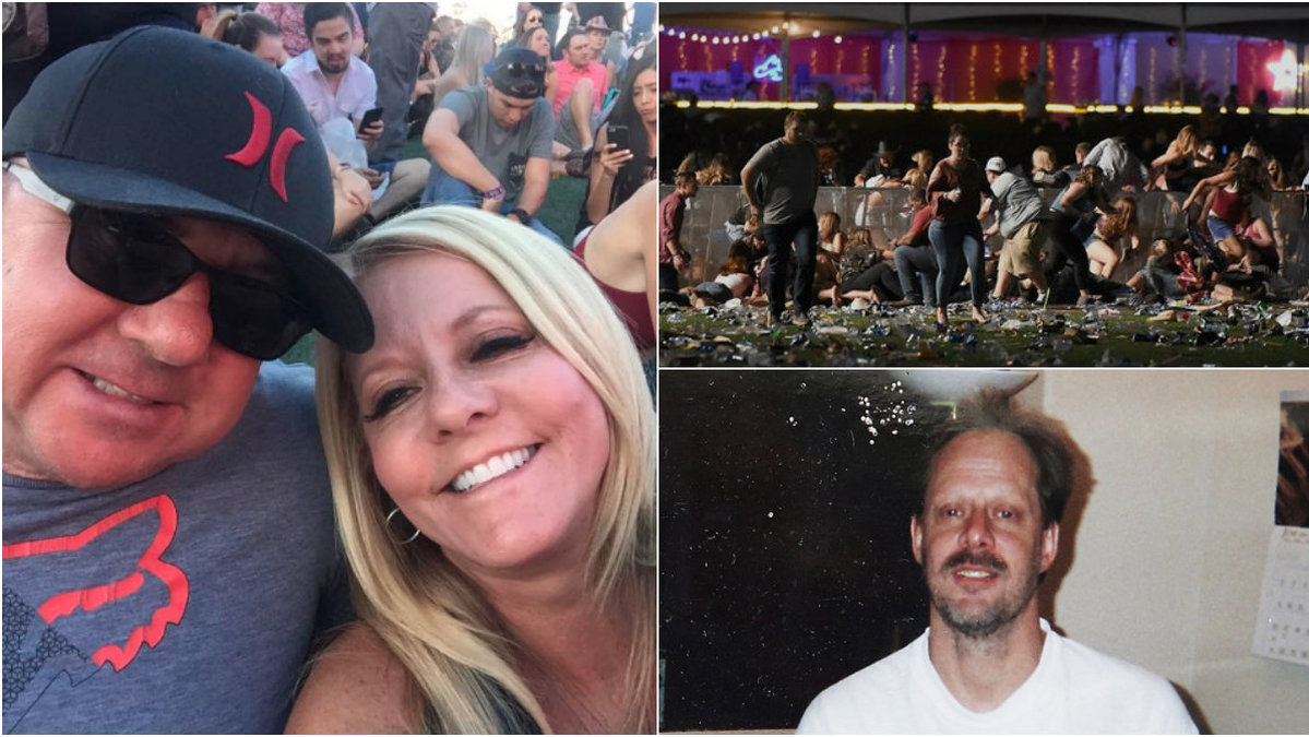 Paret dog i en bilolycka två veckor efter att ha överlevt masskjutningen i Las Vegas. 