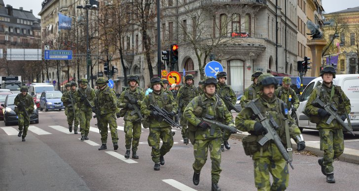 Stockholm, City, Militärövning, Livgardet