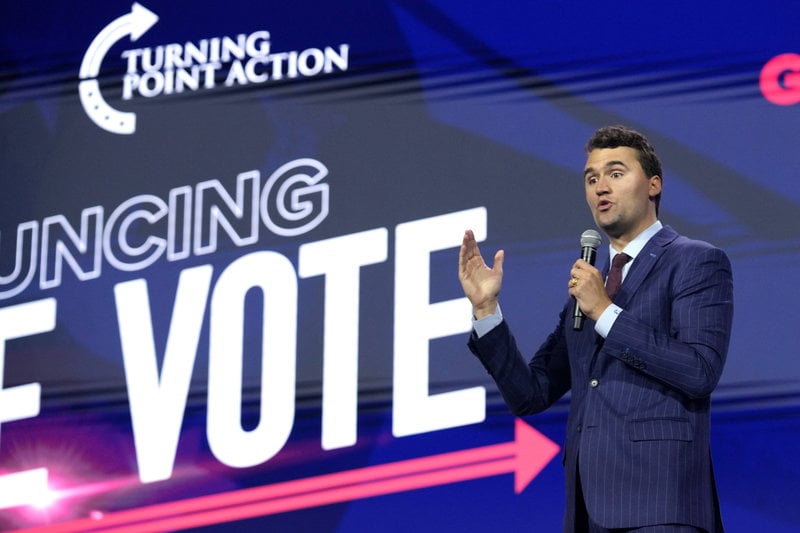 Charlie Kirk. Foto: Lynne Sladky/AP/TT 