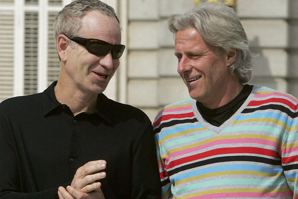 John McEnroe och Björn Borg drabbas samman igen.