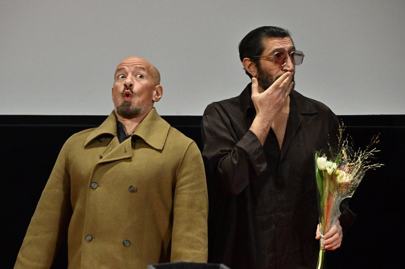 Tarik Saleh och Fares Fares vid presentationen av nomineringarna till Guldbaggen.