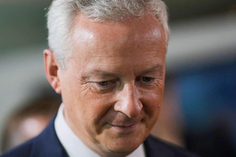 Frankrikes finansminister Bruno Le Maire. Arkivbild.