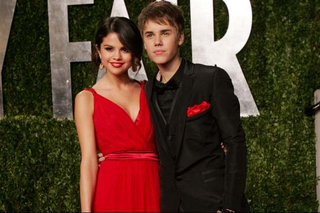 Selena och Justin. 