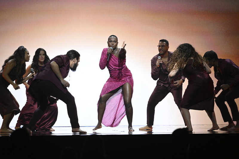 Faith Kakembo gick vidare med låten 'Freedom'.