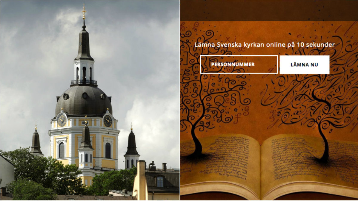 Internetsajten Offentligt.se hjälper människor att gå ur svenska kyrkan.