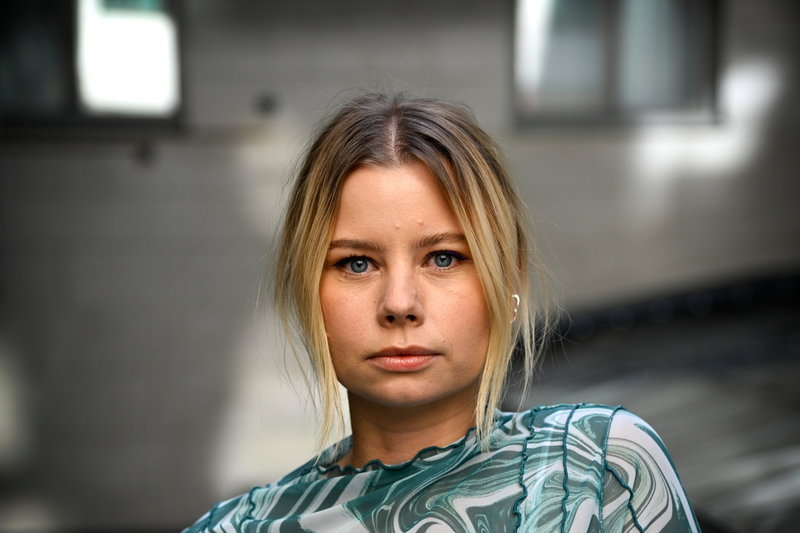 Amanda Jansson spelar Sara i 'Tunna blå linjen'.