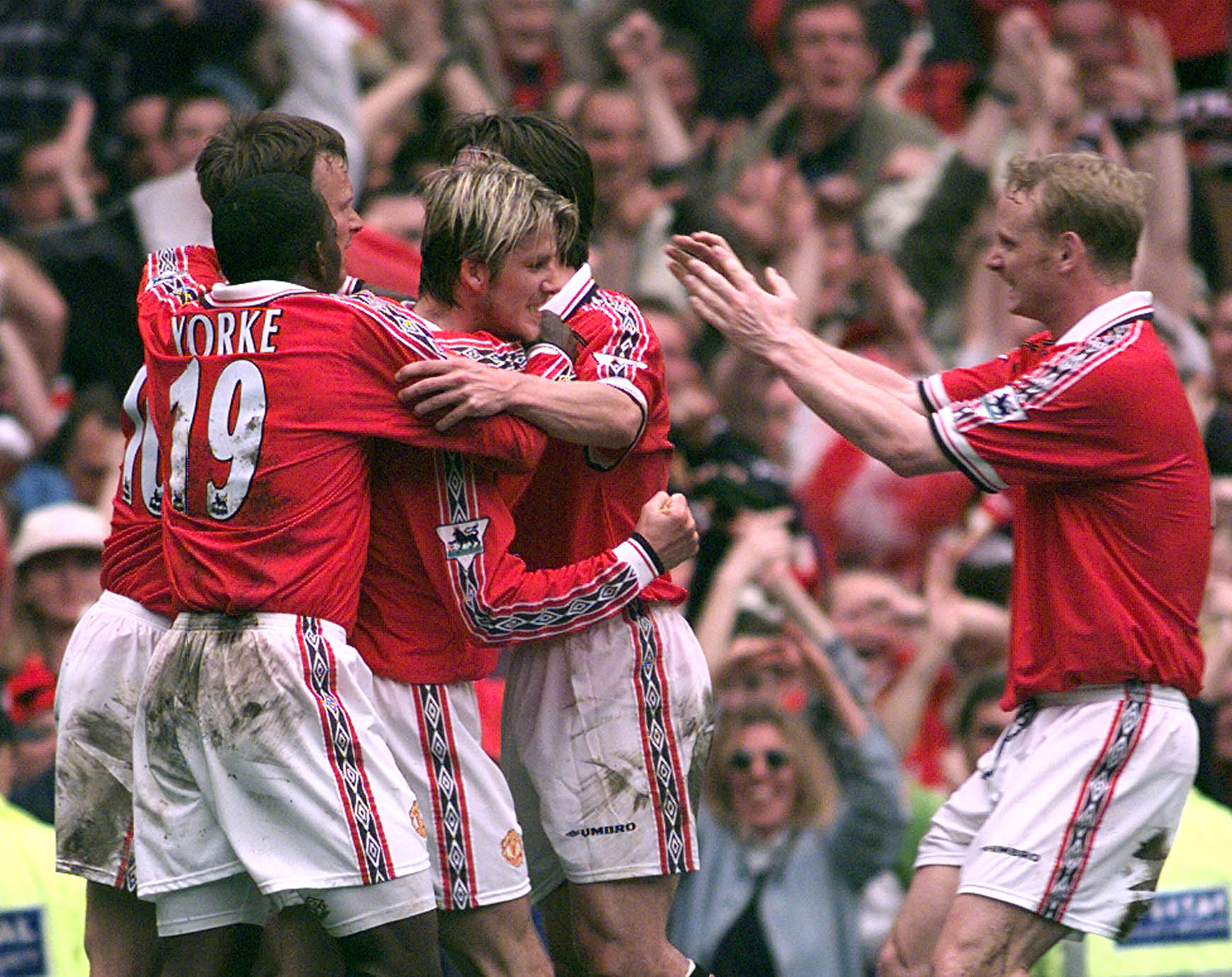 I Manchester United var han dock älskad. Här är Uniteds supersäsong 1999 där man vann Premier League, Champions League och FA-cupen. I Manchester United var han dock älskad. Här är Uniteds supersäsong 1999 där man vann Premier League, Champions League och FA-cupen.