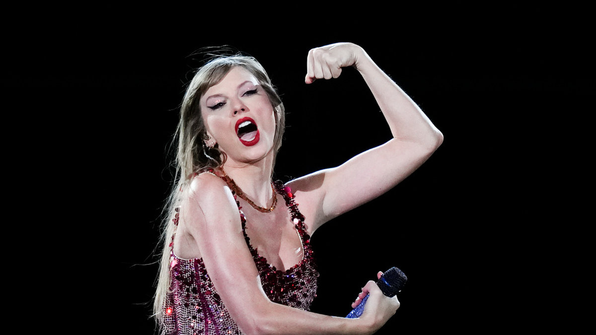 Taylor Swift i samband med en tidigare konsert i veckan .