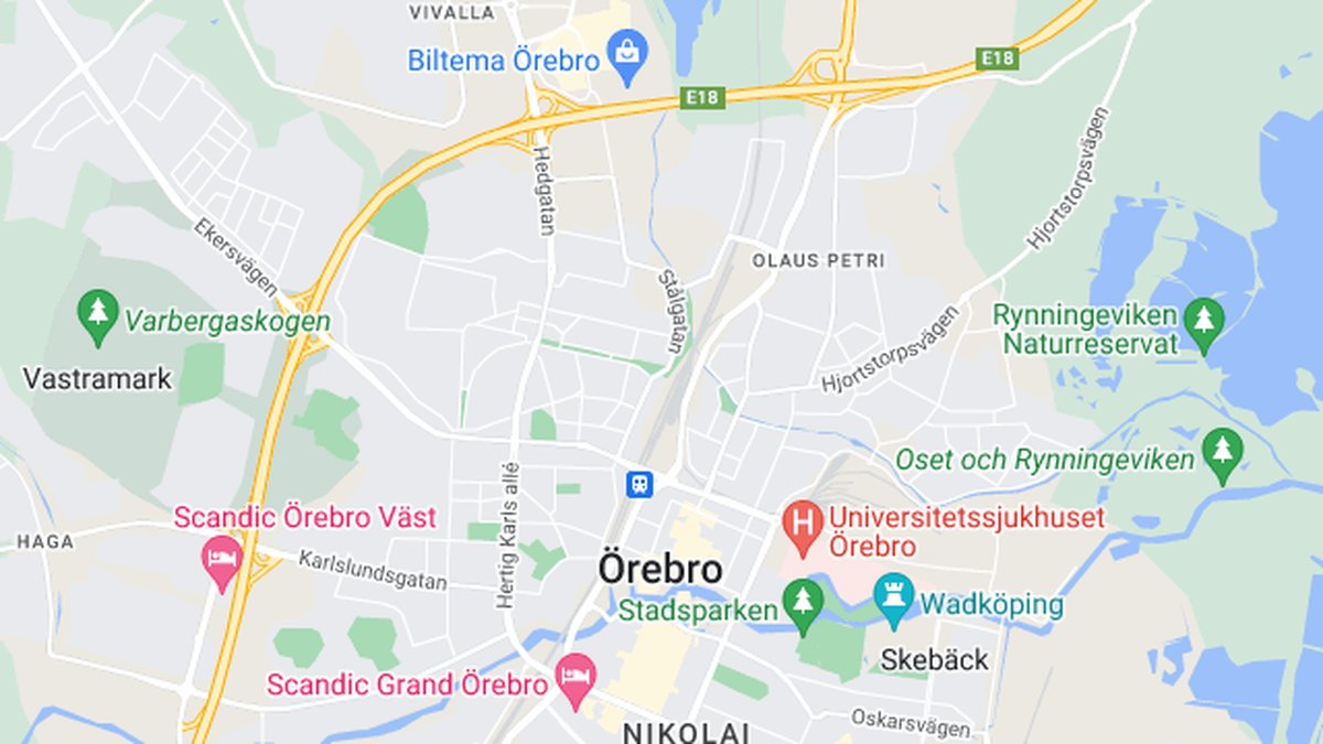 Google maps, Örebro
