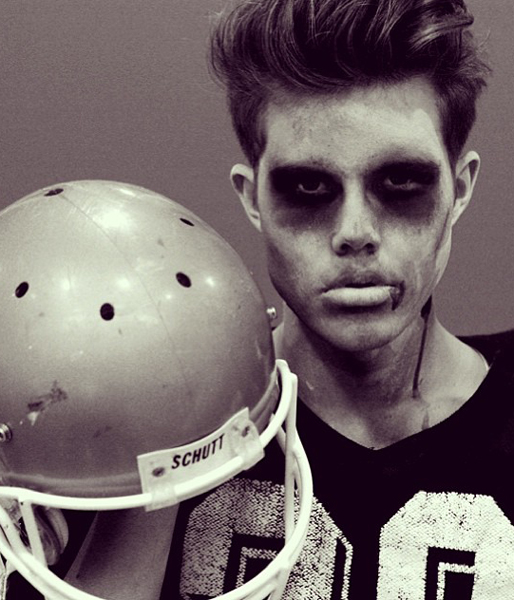 Andreas Wijk i läskig makeup. Andreas Wijk i läskig makeup.