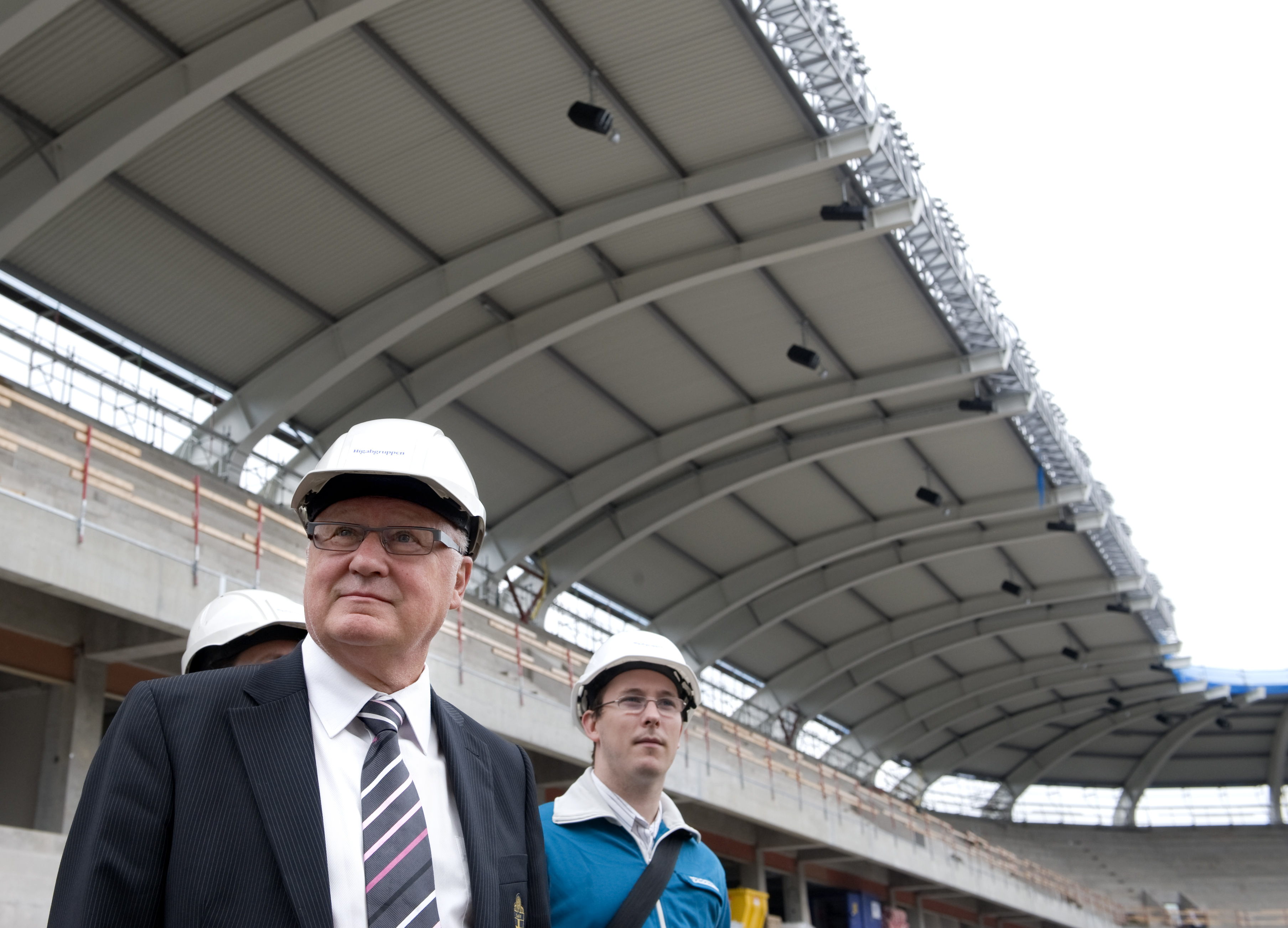 Förbundsbasen inspekterar den nya arenan i Göteborg.