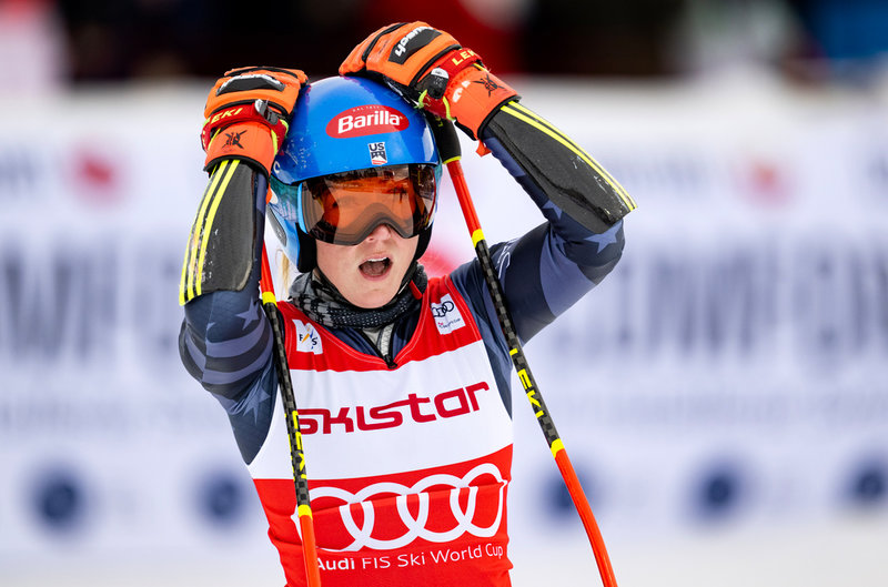 Mikaela Shiffrin kunde knappt tro att det var sant, att hon vann i Åre, hennes 86:e seger.