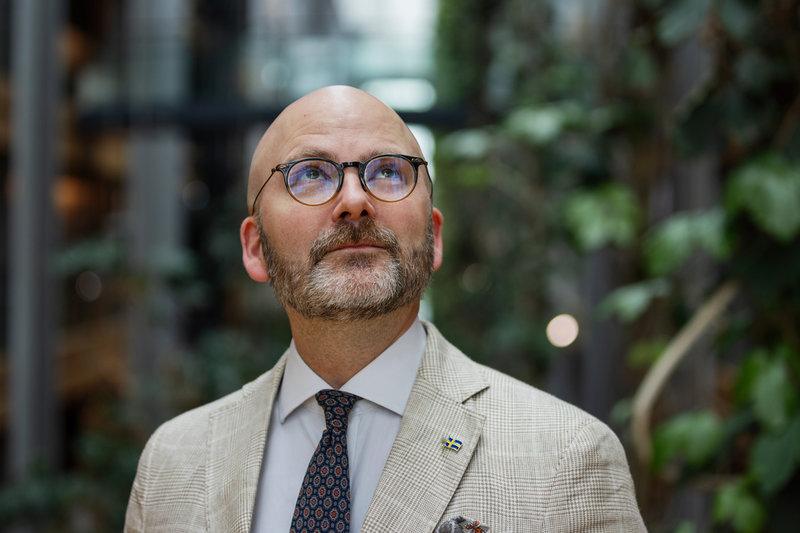 Sverigedemokraternas EU-parlamentariker Charlie Weimers. Arkivbild.