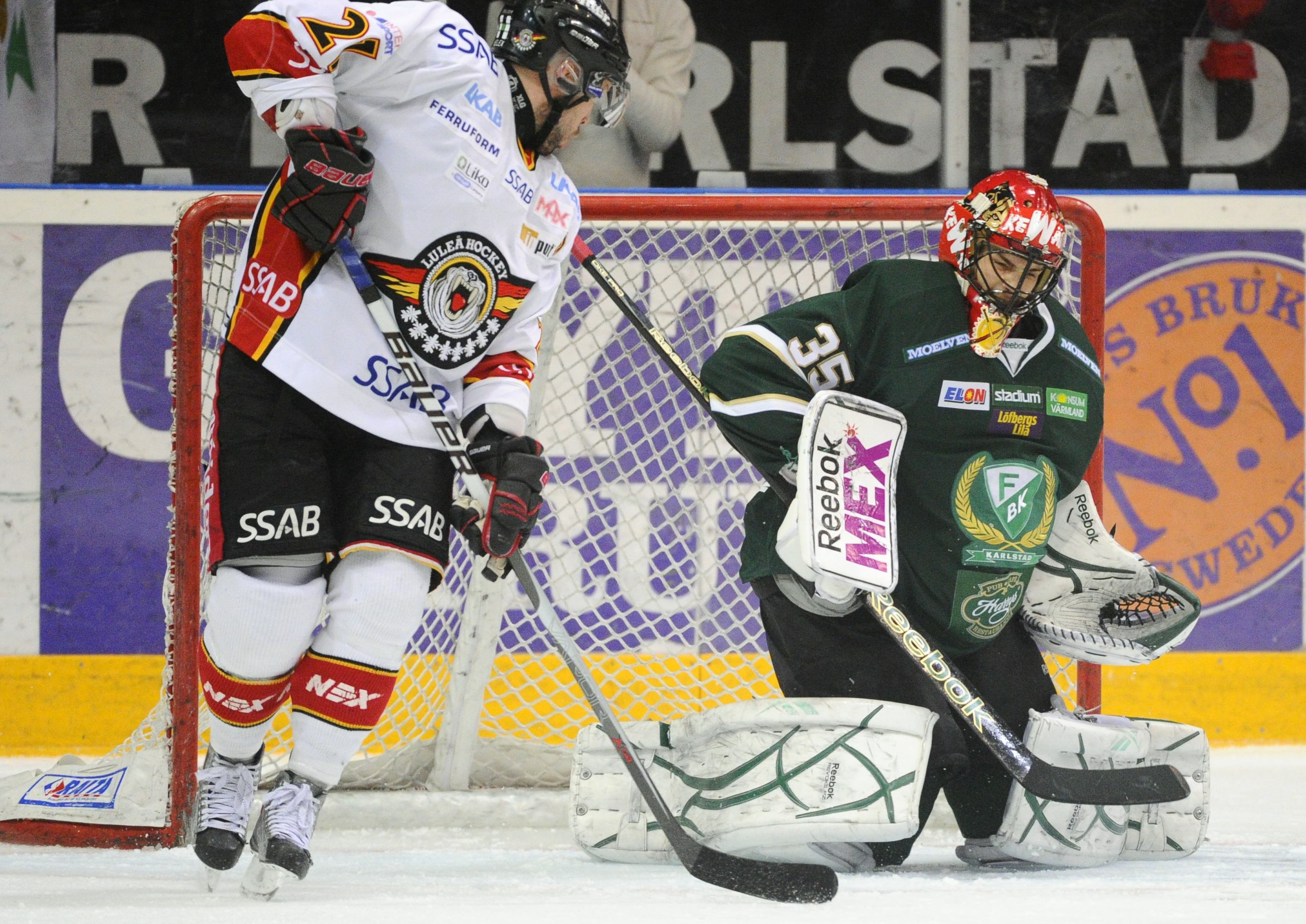 Alexander Salak höll nollan mot Luleå. Alexander Salak höll nollan mot Luleå.