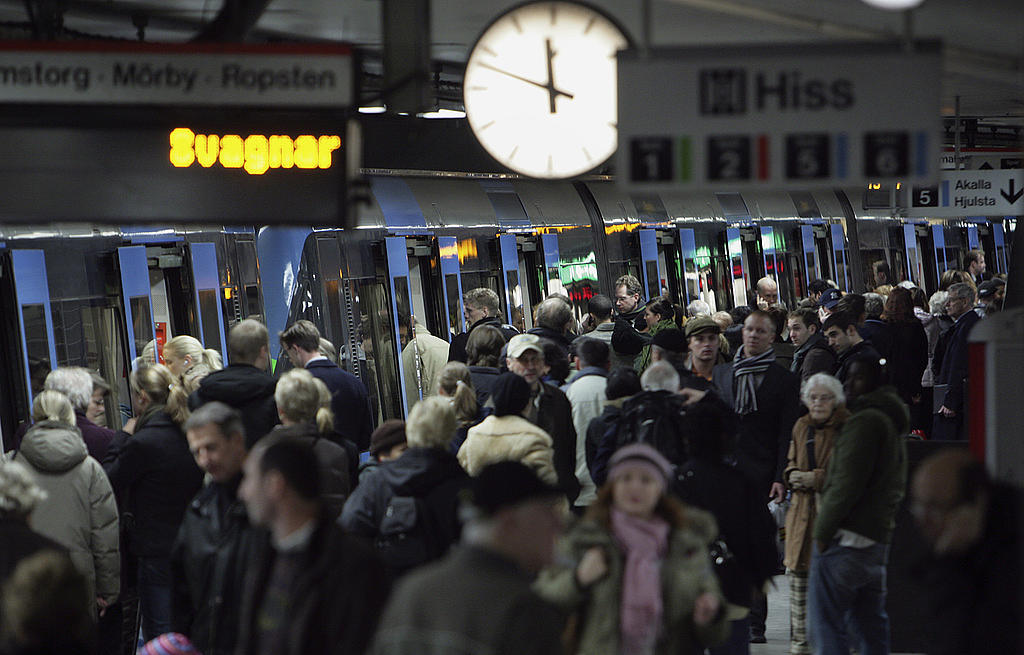 Trängsel i Stockholms tunnelbana Trängsel i Stockholms tunnelbana