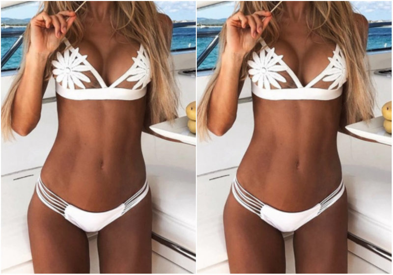 Bikini med små blommor