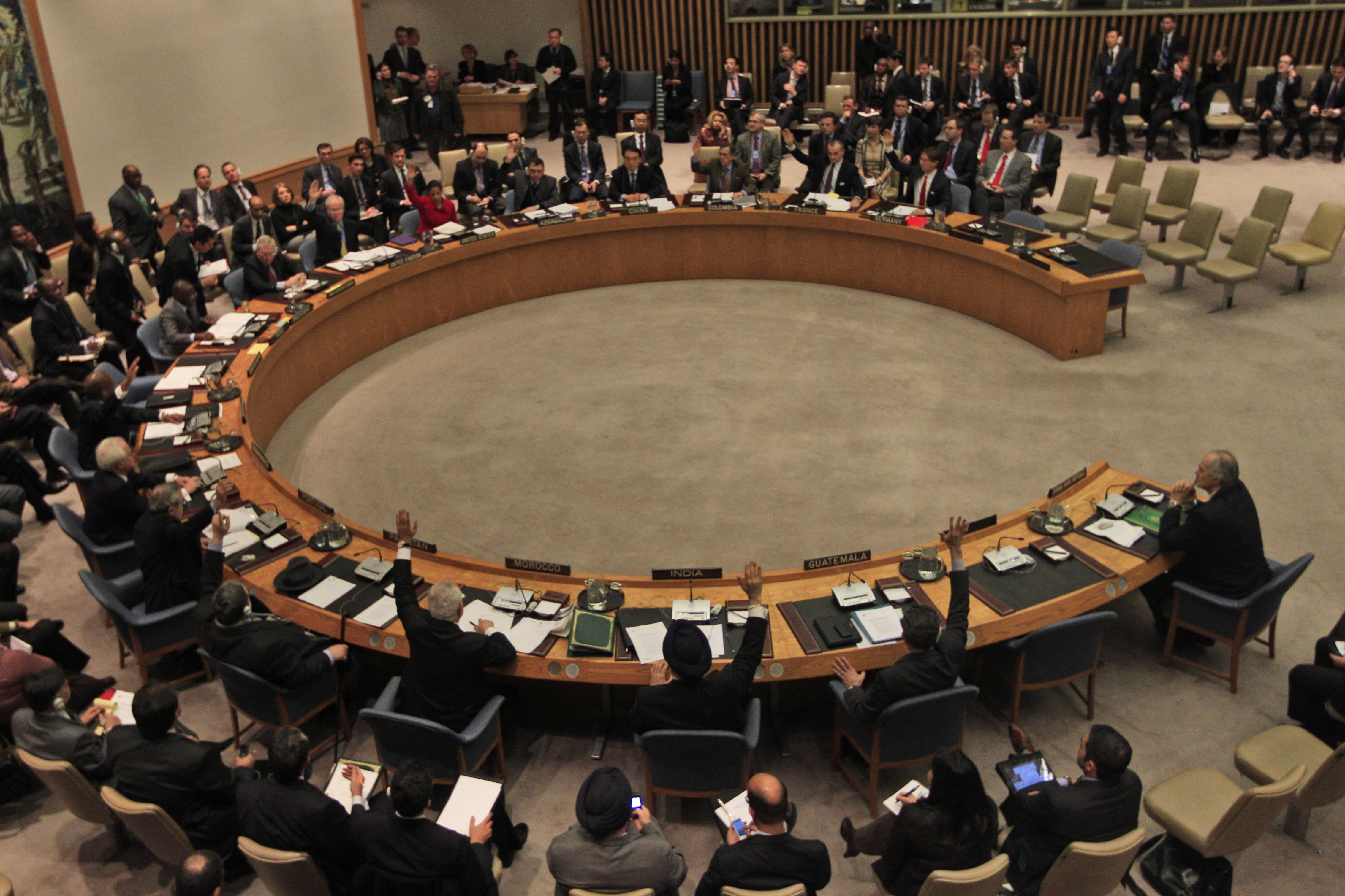 Den 4 februari röstade FN:s säkerhetsråd om en resulotion som fördömer Syriens regim.