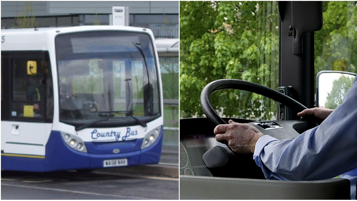 Bussföraren Barry Smith, 36, från Devon i Storbritannien gjorde en livsavgörande insats på jobbet.