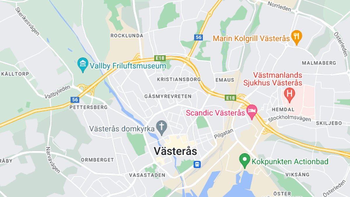 Google maps, Västerås