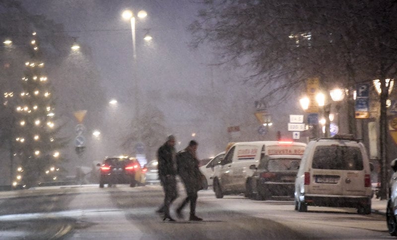 Klassiskt julväder i Stockholm. Foto: Foto: Fredrik Sandberg/TT 
