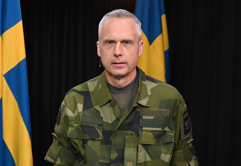 Major Roger Djupsjö, lärare vid Försvarshögskolan. 