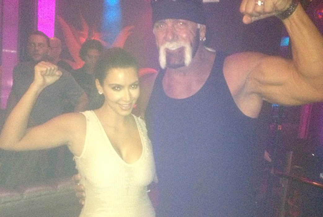 Kim Kardashian med eh, Hulk Hogan... Kim Kardashian med eh, Hulk Hogan...
