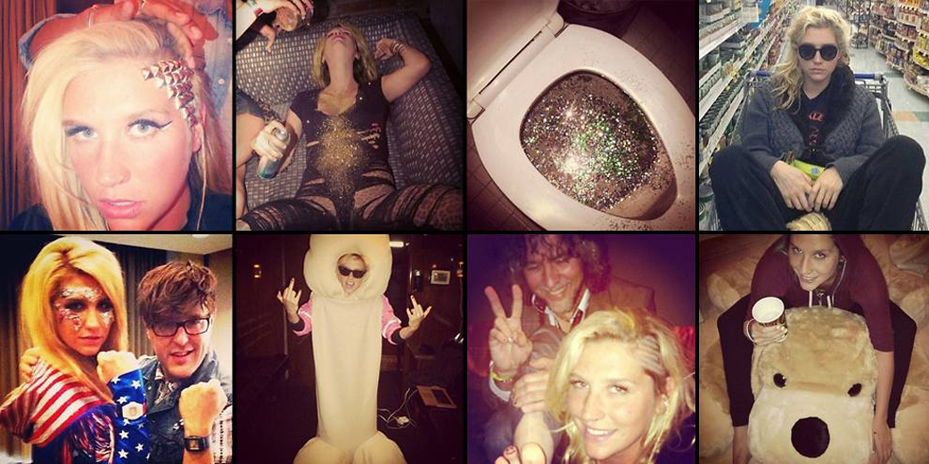 Årets glittrigaste instagram: Kesha. Årets glittrigaste instagram: Kesha.