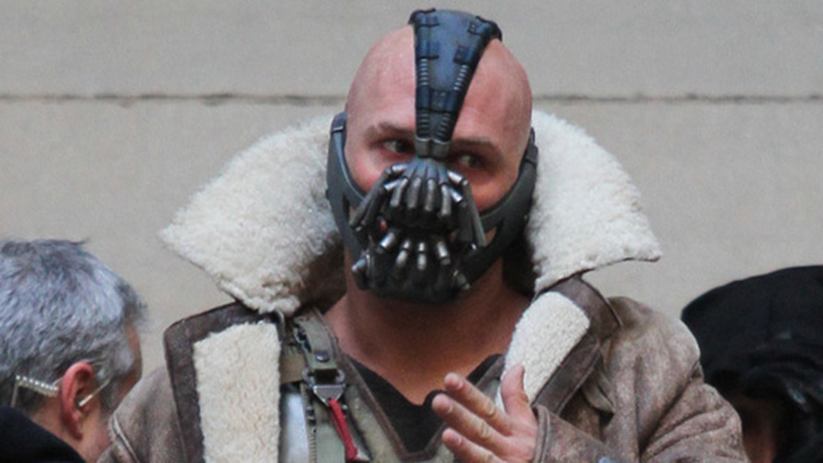 Tom Hardy som Bane i The Dark Knight Rises.