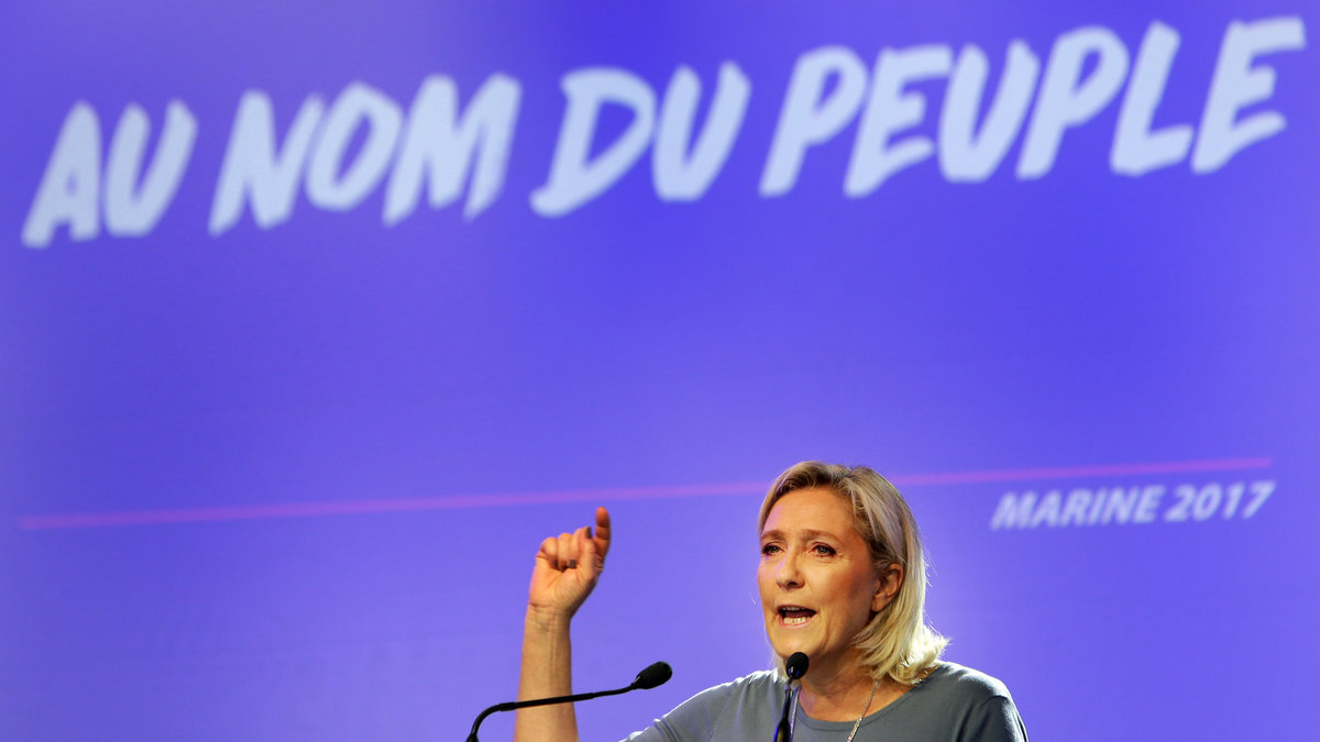 Marine Le Pen gillar Trump. 