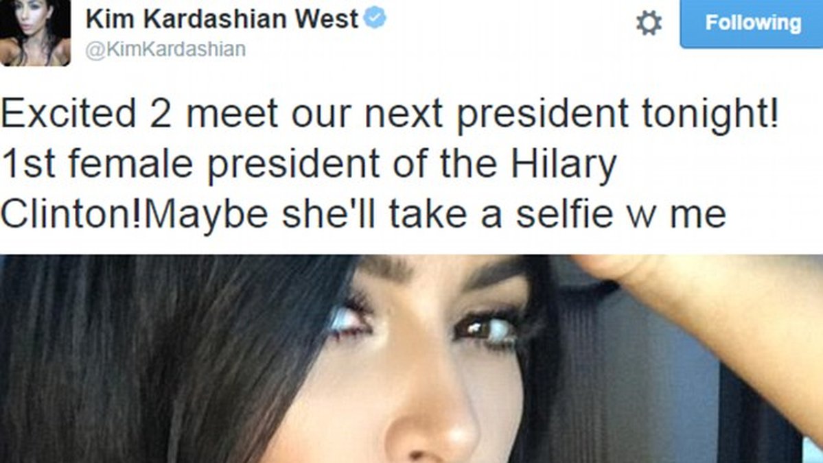 Kim Kardashian var emot Trump förut. 