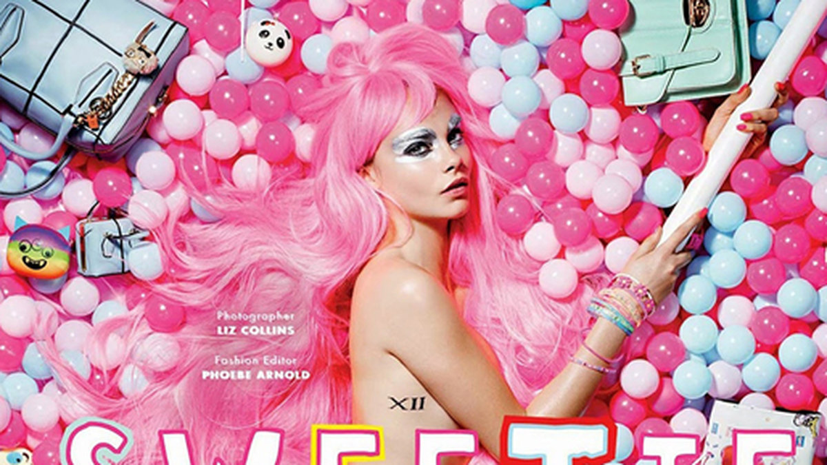 Cara Delevingne pryder omslaget till magasinet Love. 