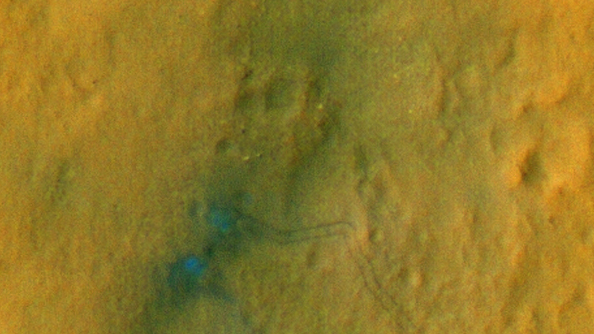 Närbild från Nasa på månytan.