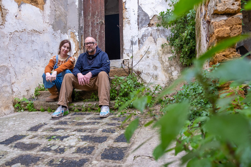 Marie Olsson Nylander och Bill Nylander i Italien. Pressbild.