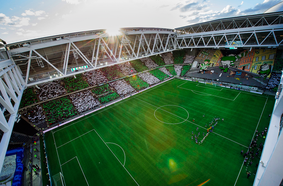 I samma match hade Hammarbys supportrar ett nästan likadant tifo. I samma match hade Hammarbys supportrar ett nästan likadant tifo.