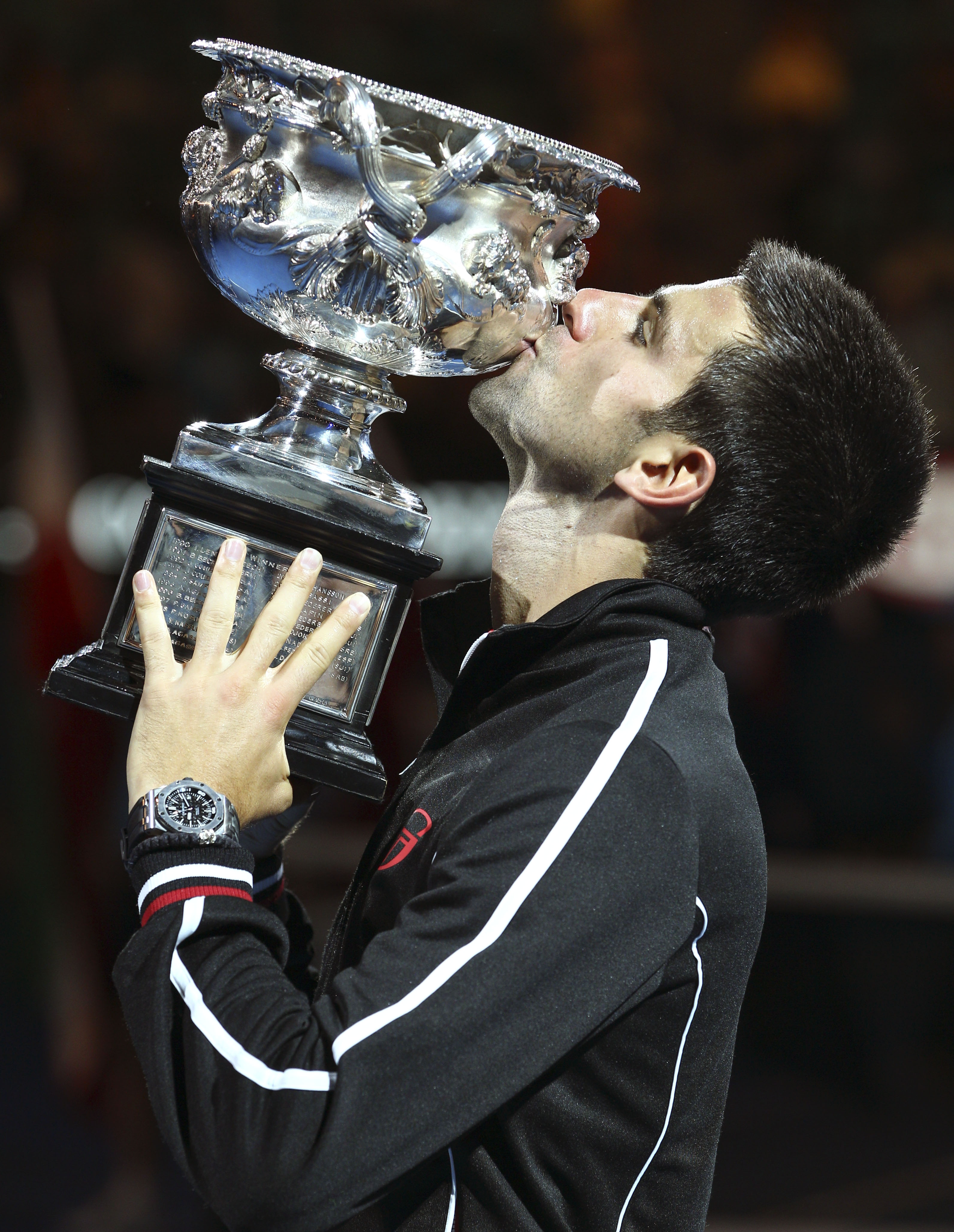 Novak Djokovic vann Australian Open för andra året i rad.