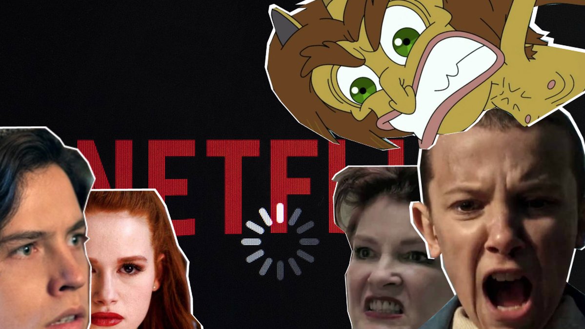 Netflix har höjt priserna på bilden utklipp från Stranger Things, Orange Is The New Black, Riverdale och Big Mouth.
