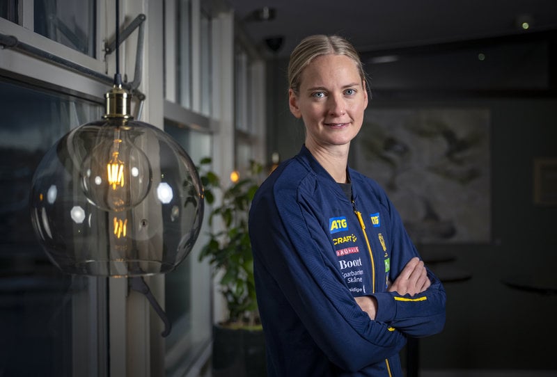 Johanna Bundsen har gjort 16 mål i landlaget, trots att hon är målvakt. Foto: Johan Nilsson/TT