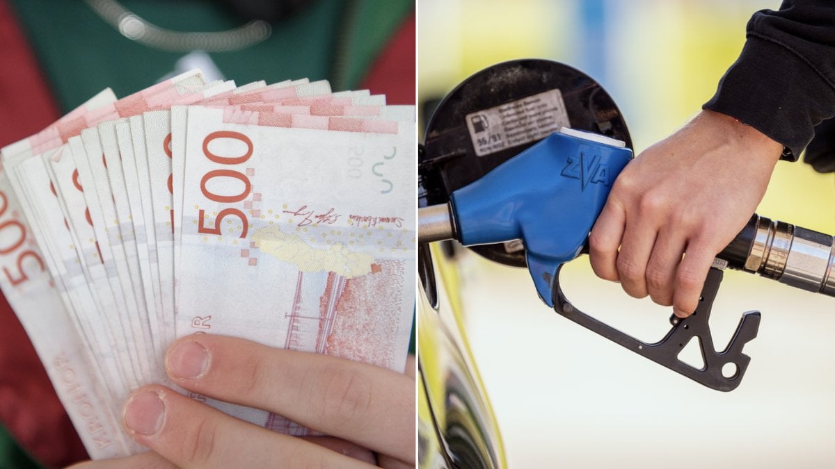 Skatten på bensin sänktes i höstbudgeten 2023.