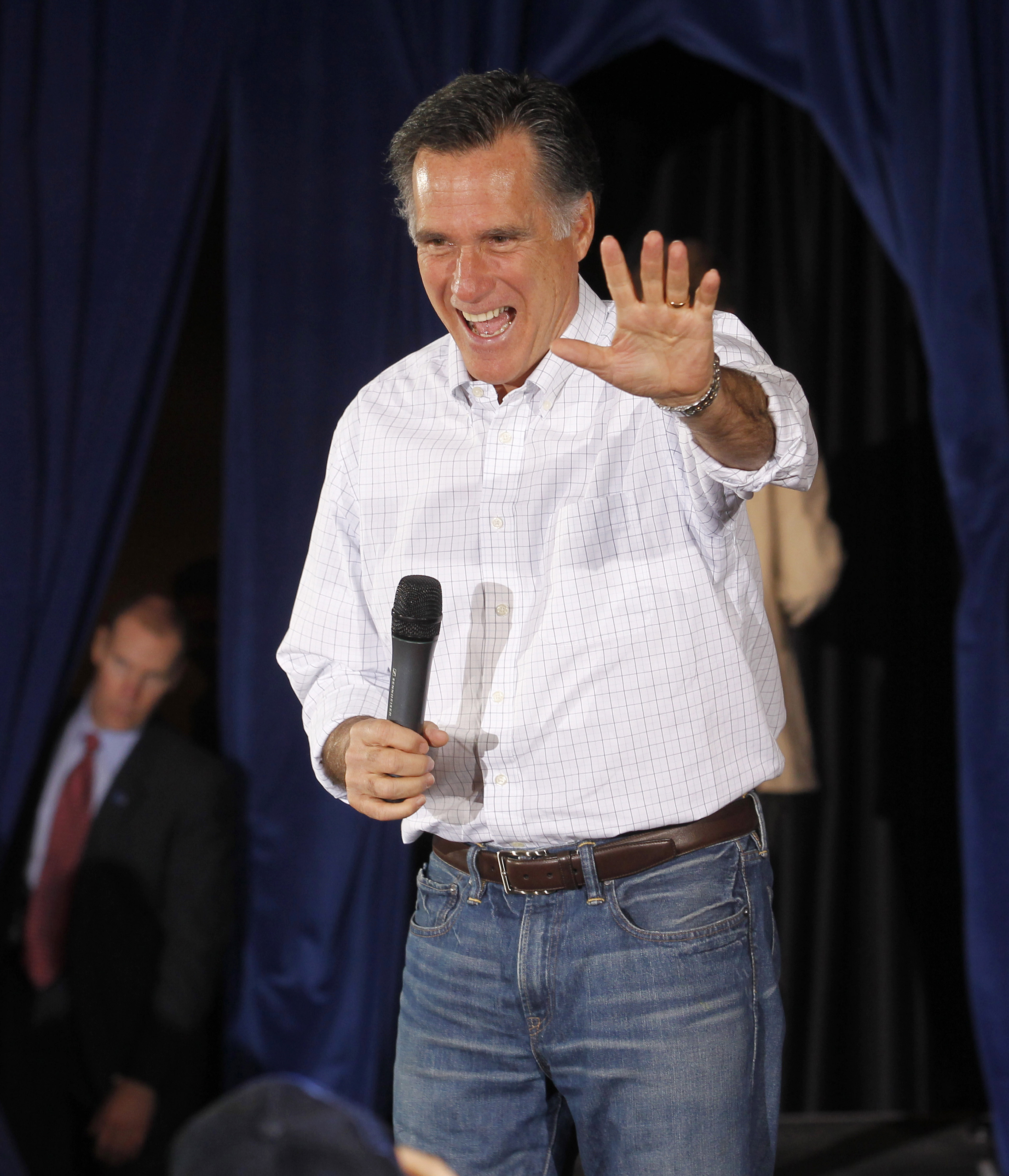 Bland talarna på den Google-sponsrade konferensen finns bland annat de republikanska presidentkandidaterna Mitt Romney...