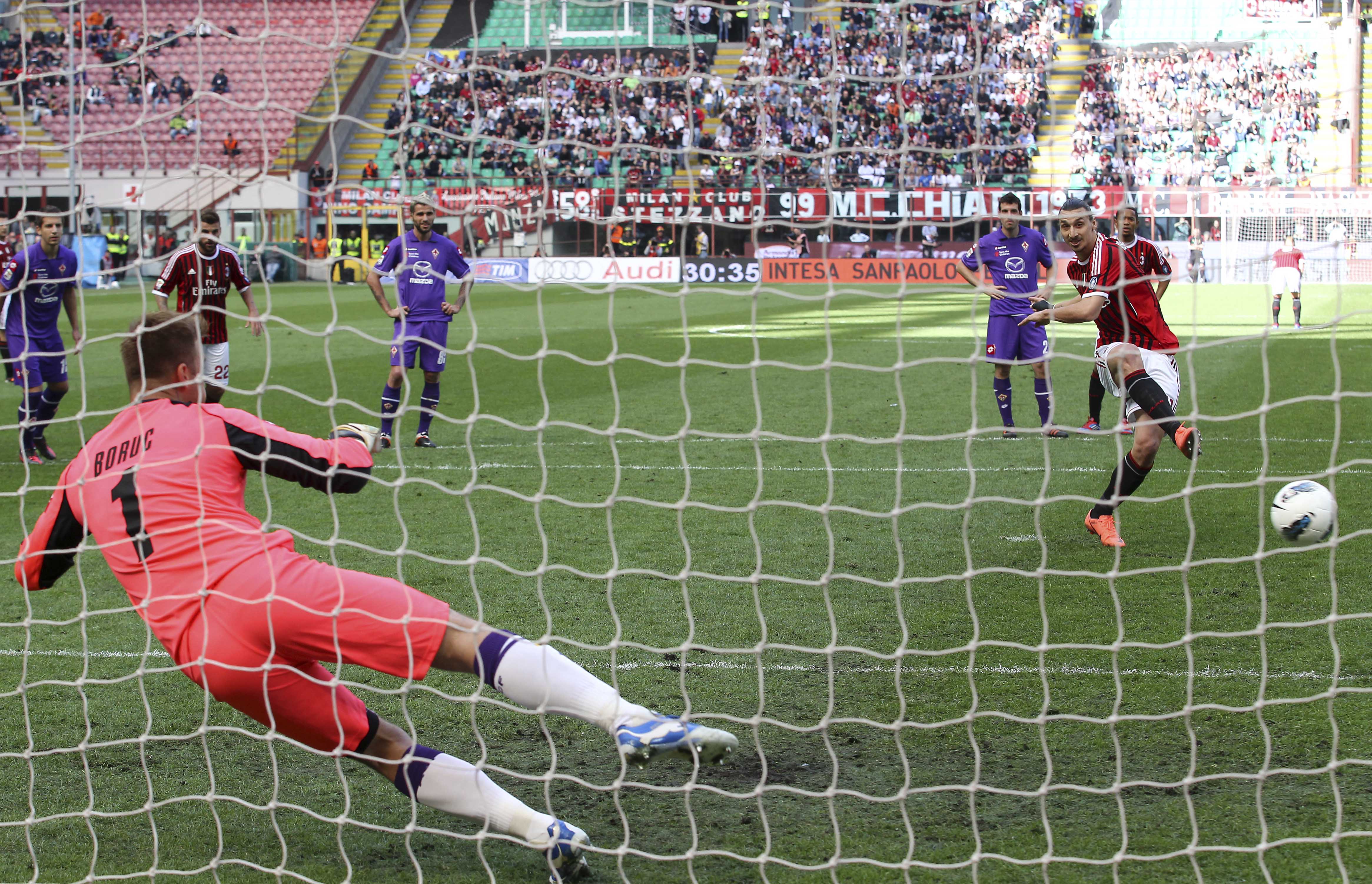 Fiorentina satte två mål i den andra halvleken och sänkte Milan.