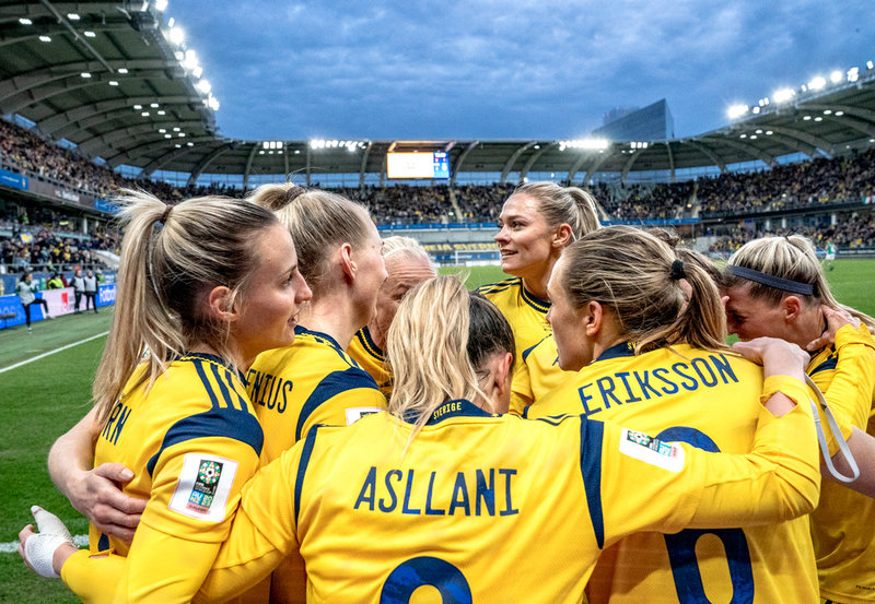 Den svenska EM-truppen i fotboll har presenterats. Arkivbild.