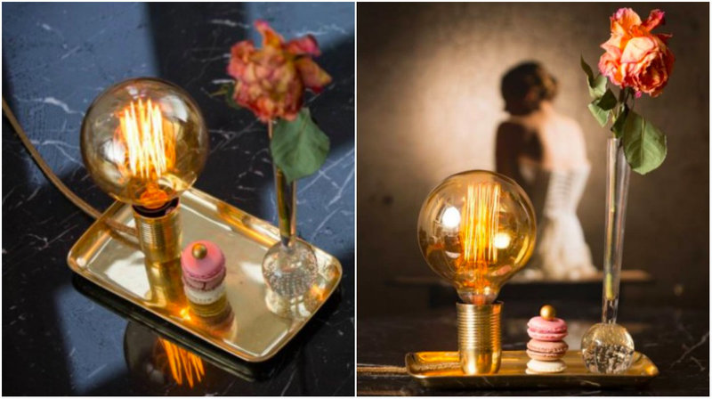 Bordslampa i mässing Bordslampa i mässing