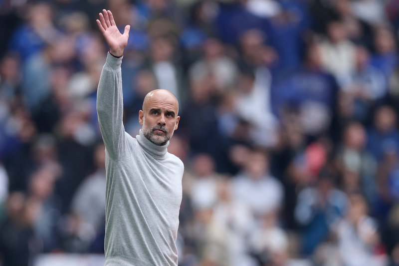 Pep Guardiola lämnar Manchester City efter tio säsonger. Arkivbild.